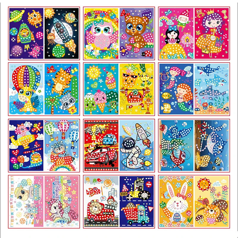 Premium Kids Diamond Painting Kit - DIY Gem Art Craft Set for Kids, Ages 3+
