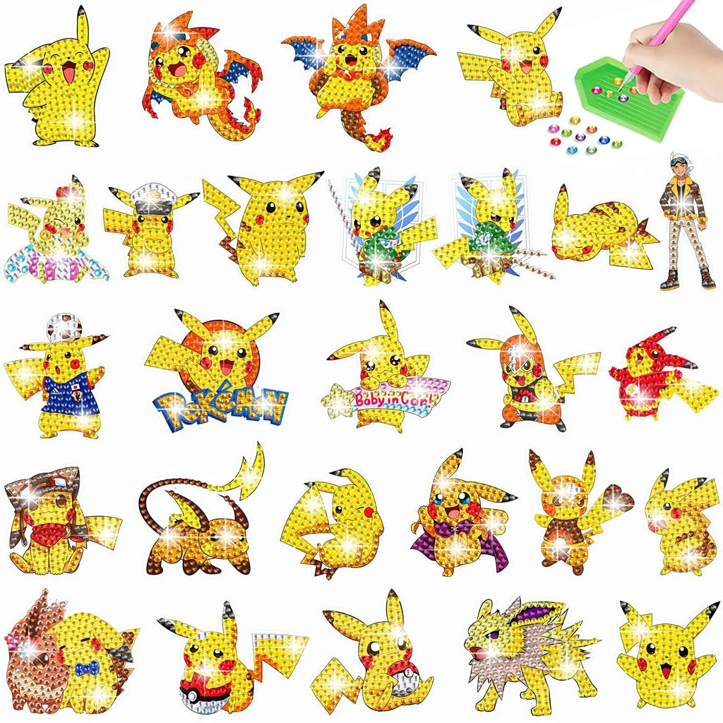 Premium 5D Diamond Painting Keychain Kit - DIY Craft Pendant Set, Ages 6+