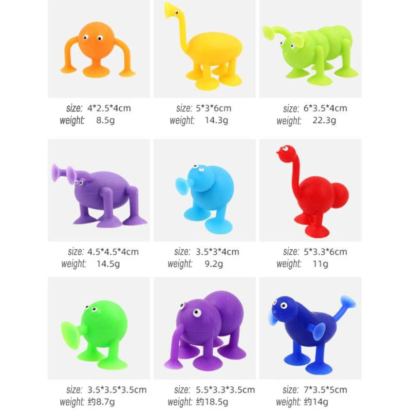 Premium Silicone Sucker Building Blocks Set - STEM Construction Toy, Ages 3+
