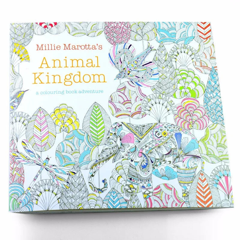 Premium 24 Pages Coloring Book for Children Adult Relieve Stress Kill Time DIY P