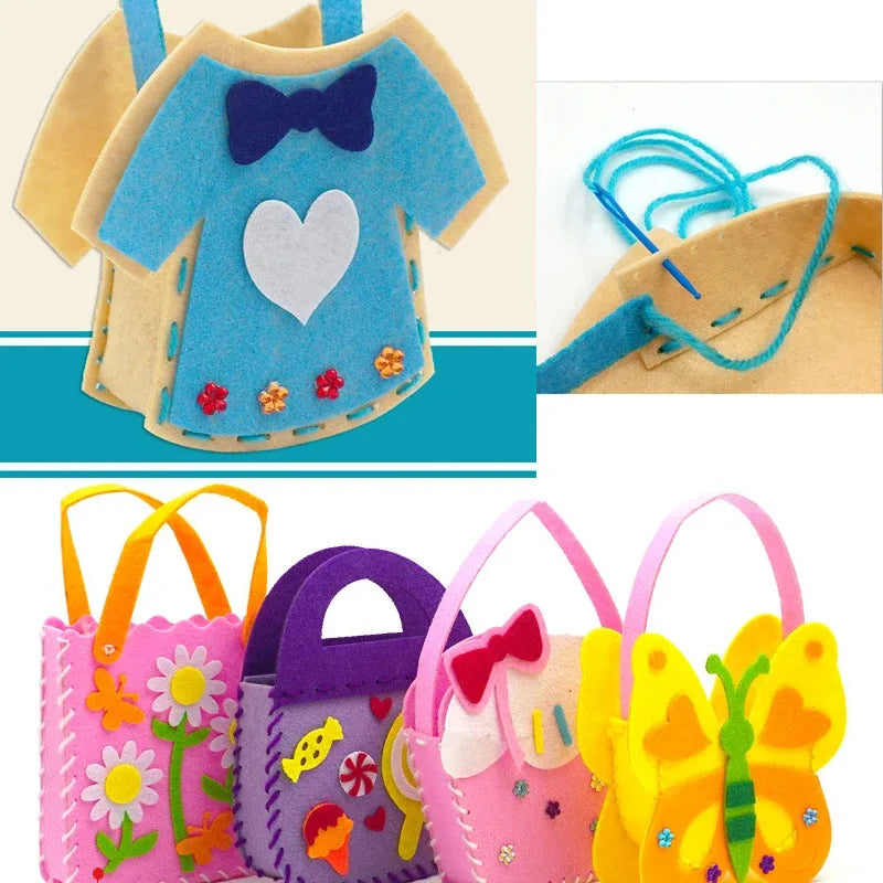 Premium DIY Bag Making Kit - Kids Sewing Craft Set, Ages 3+ (Creative Play)