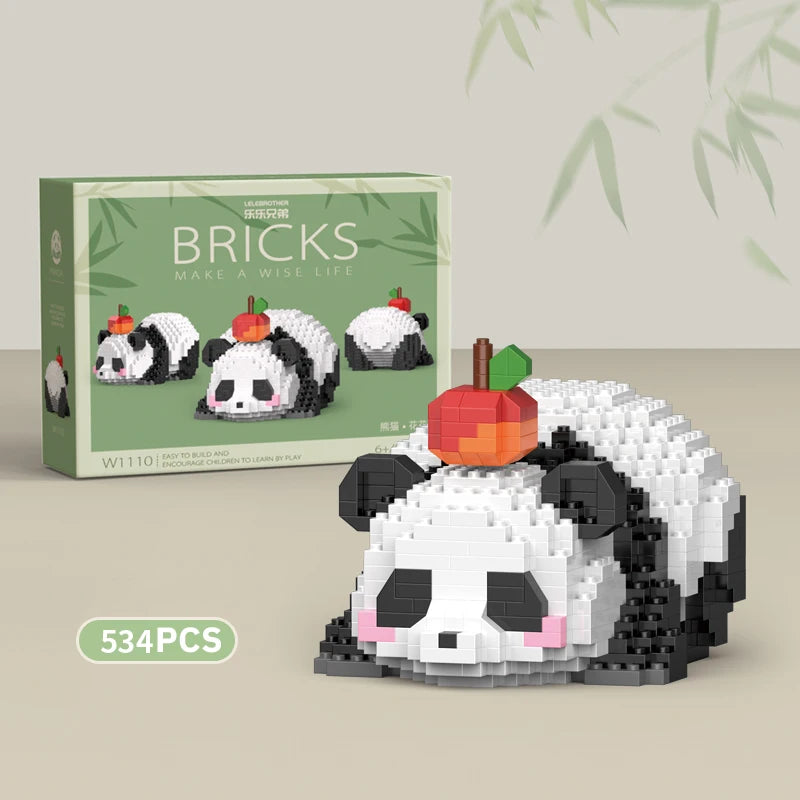 Premium Mini Panda Building Block Kit (DIY Model)