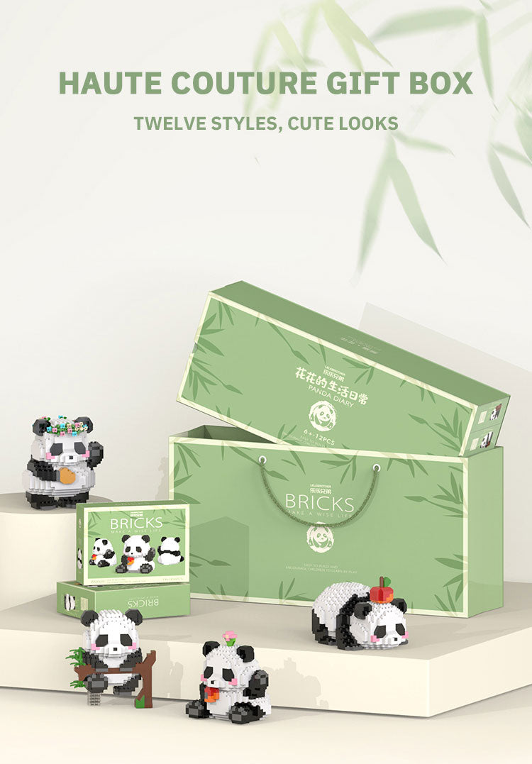 Premium Mini Panda Building Block Kit (DIY Model)