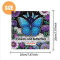 Premium Flowers & Butterflies Coloring Book for Adults - Relaxing Nature Scenes