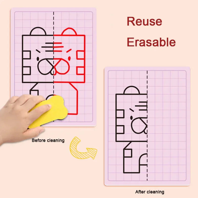 Premium Creative Lattice Symmetrical Drawing Toddler Fine Motor - Ages 3+