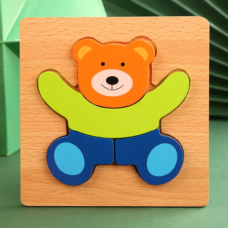 Wooden Color & Shape Matching Puzzle for Kids