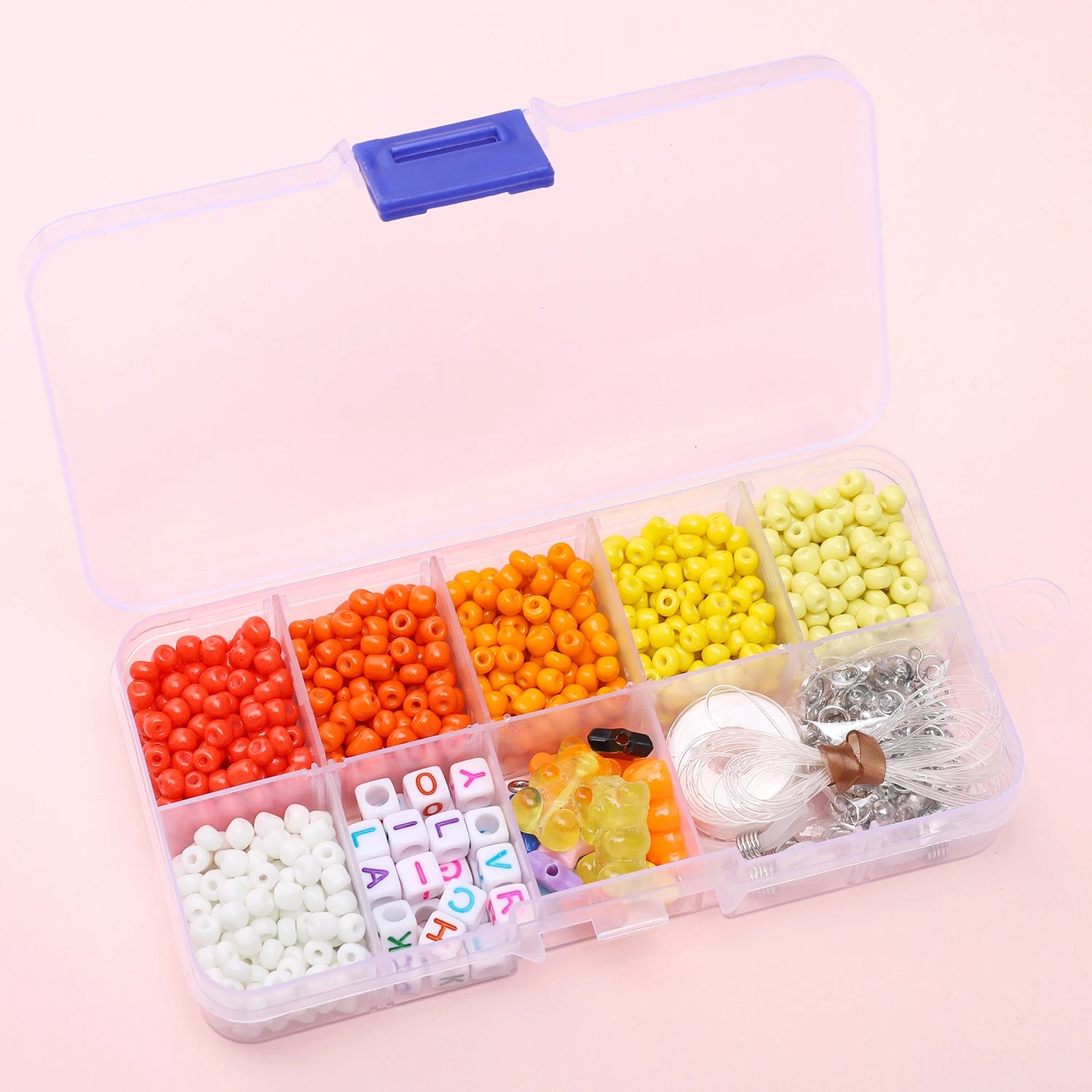 DIY Beaded Jewelry Kit | Glass Beads & Charms Set