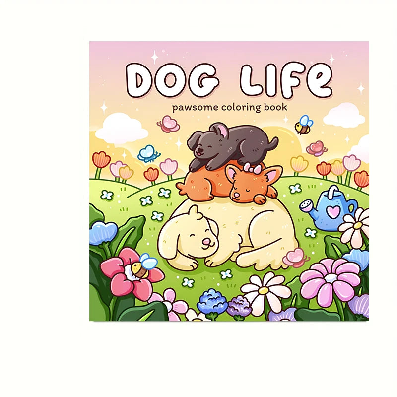 Premium Cat's Daily Life Coloring Book for Adults (28 Pages)