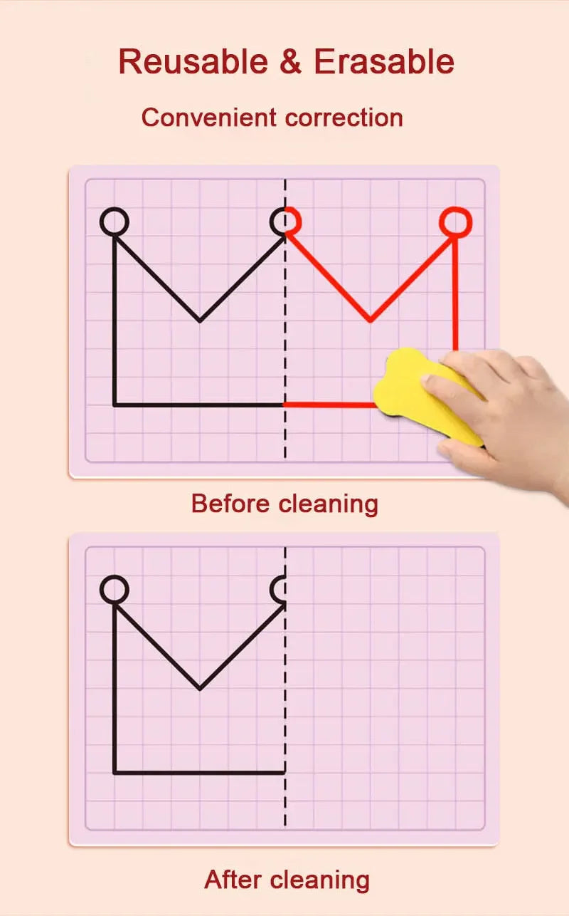 Premium Creative Lattice Symmetrical Drawing Toddler Fine Motor - Ages 3+