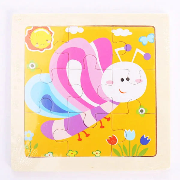 Wooden Dinosaur & Vehicle 3D Puzzle Set for Kids