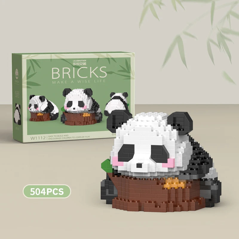 Premium Mini Panda Building Block Kit (DIY Model)