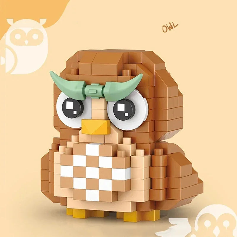 Premium Cute Animal Building Blocks DIY Cartoon Puppy Pet Cat Assembling Bricks