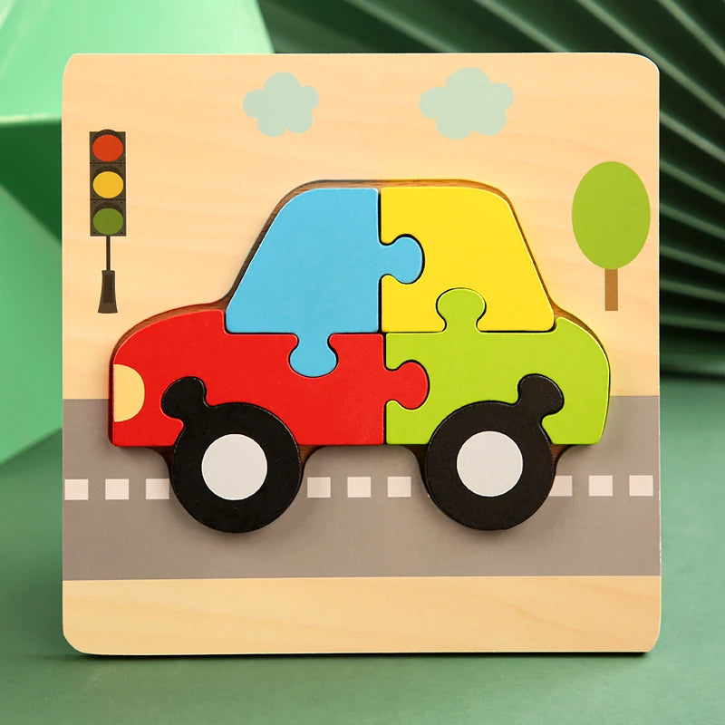 Wooden Color & Shape Matching Puzzle for Kids