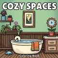 Premium Cozy Spaces Stress-Relief Coloring Book (Adult)