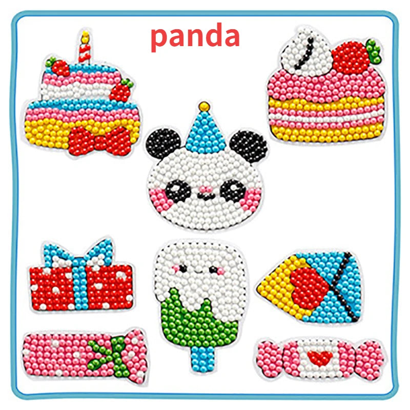 Premium Child Diamond DIY Painting Sticker Set Toys Colorful Cartoon Sticker Han