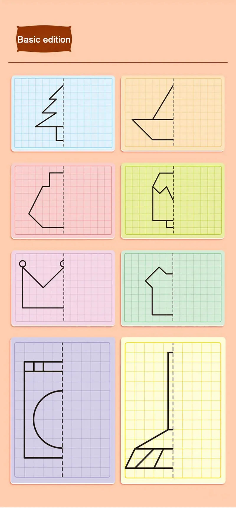 Premium Creative Lattice Symmetrical Drawing Toddler Fine Motor - Ages 3+