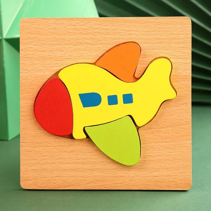 Wooden Color & Shape Matching Puzzle for Kids