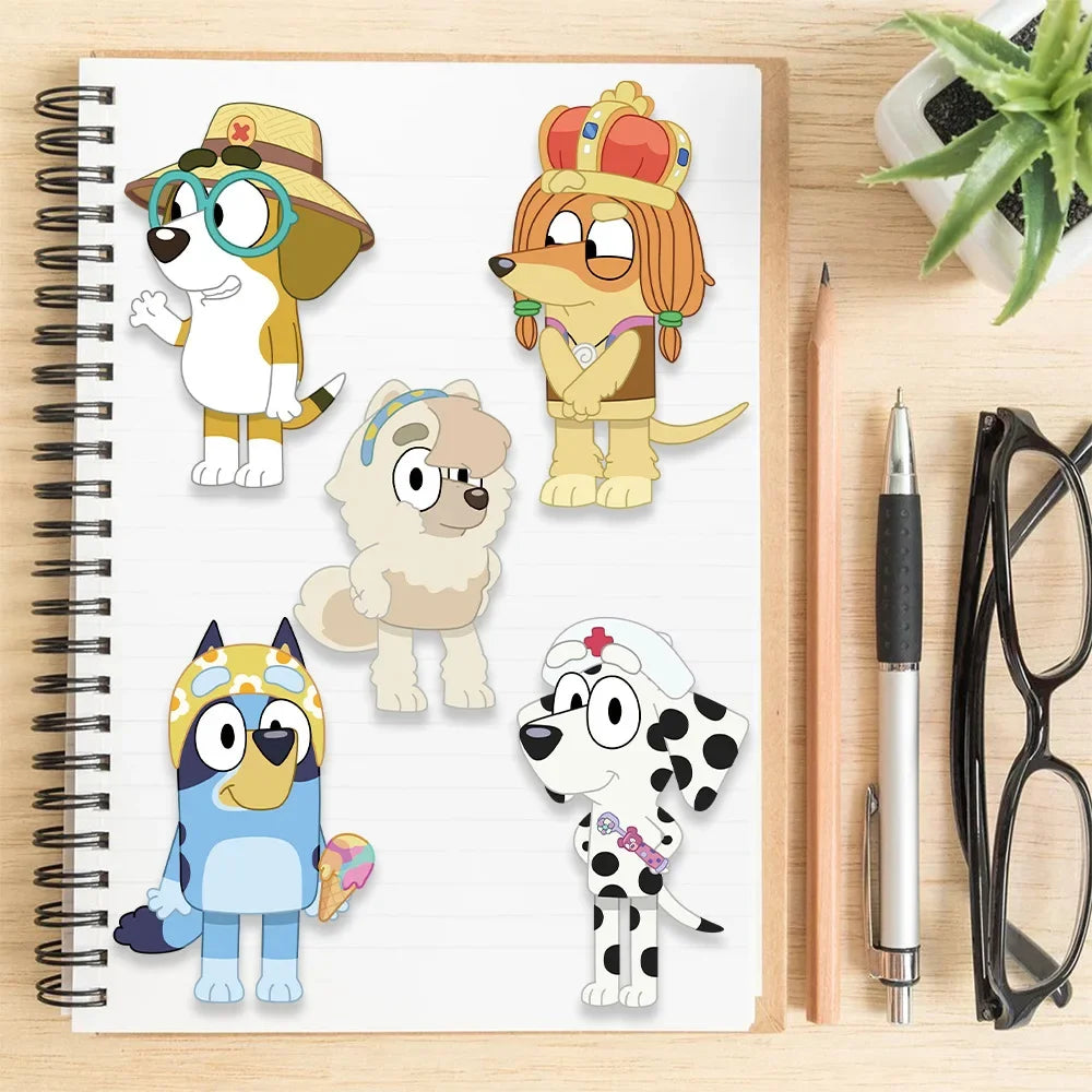 Premium Bluey Sticker Puzzle Pack - Cartoon Decal Set for Kids, Ages 6+
