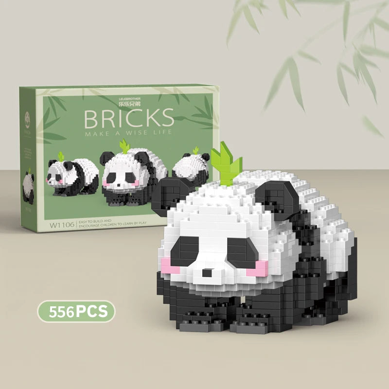 Premium Mini Panda Building Block Kit (DIY Model)