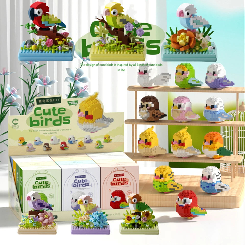 Premium Parrot Micro Blocks Set - Creative Building Toy for Kids, CE Certified