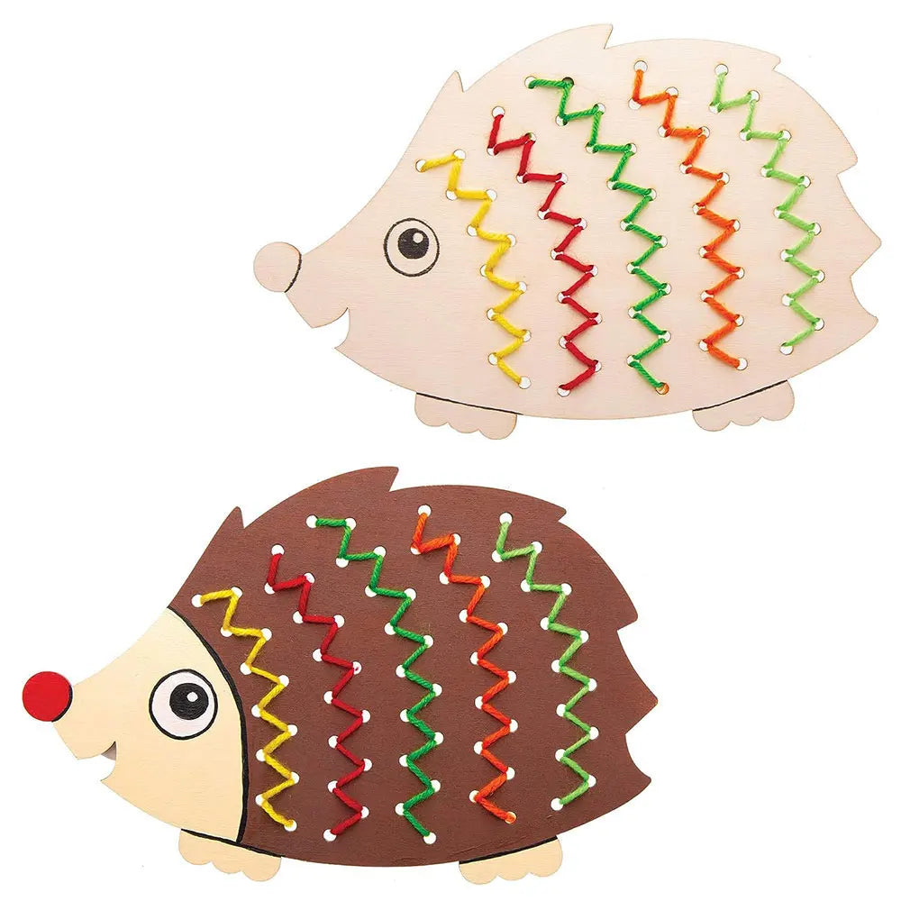 Childre Embroidery Threading Game Montessori Toys DIY Material Threading Board