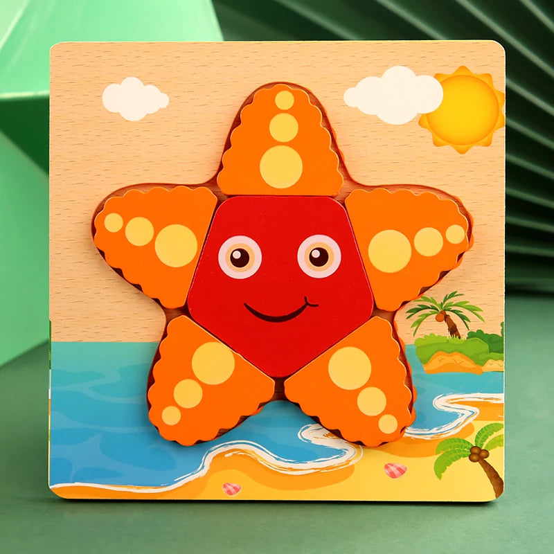 Wooden Color & Shape Matching Puzzle for Kids