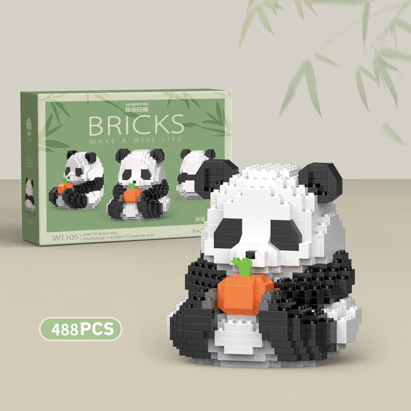 Premium Mini Panda Building Block Kit (DIY Model)