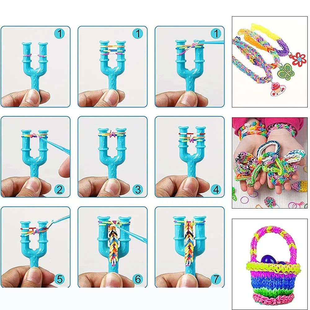 Premium 600 High Elastic Candy Color Loom Rubber Band DIY Knitted Bracelet Neckl