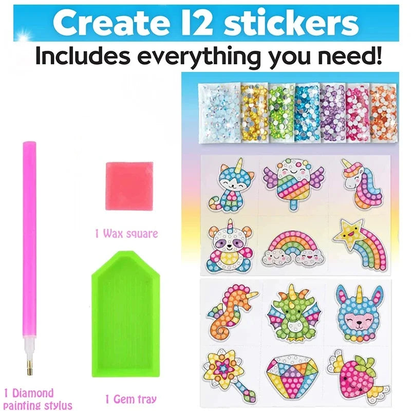 Premium Creativity Big Gem Diamond Painting Kits Magical - Ages 3+ (Creative Pla
