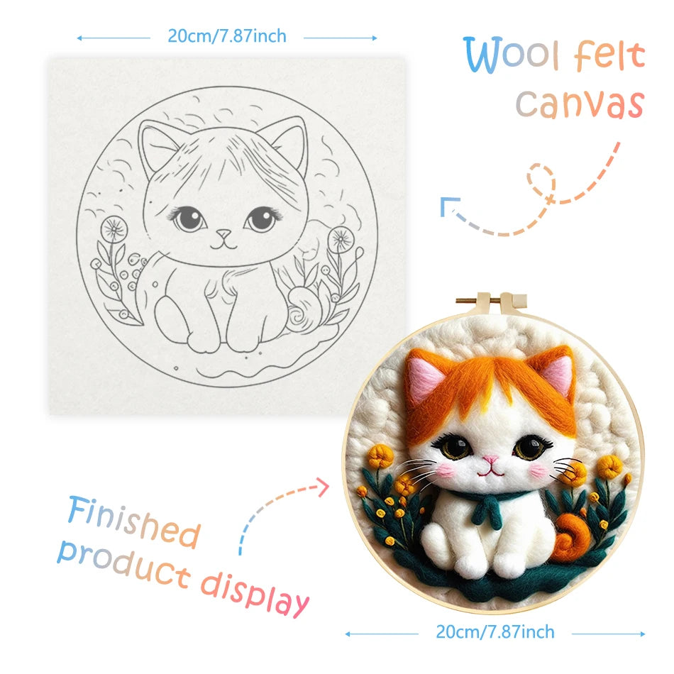 Needle Felting Painting Kit for Beginners (Bird & Tree)