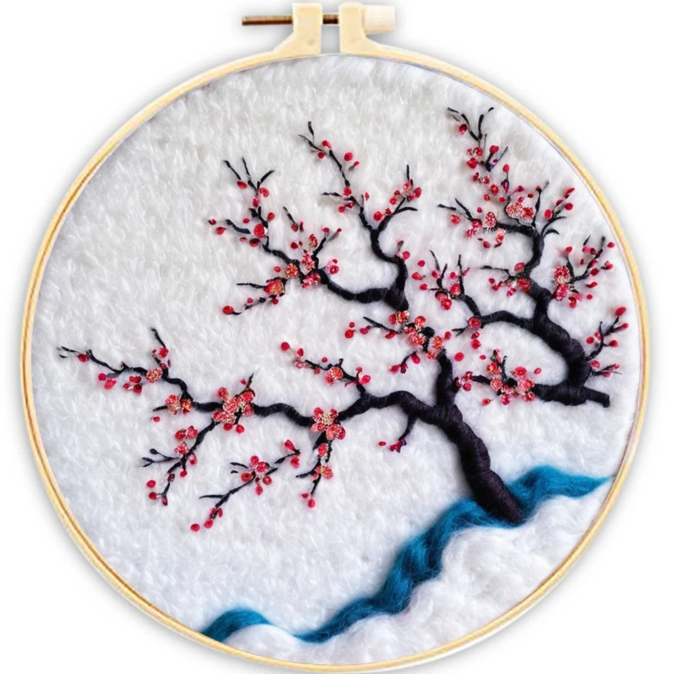 Needle Felting Painting Kit for Beginners (Bird & Tree)