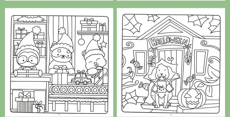 Premium Cozy Friends Coloring Book for Kids - Cute & Comfy Art Pages, Ages 6+