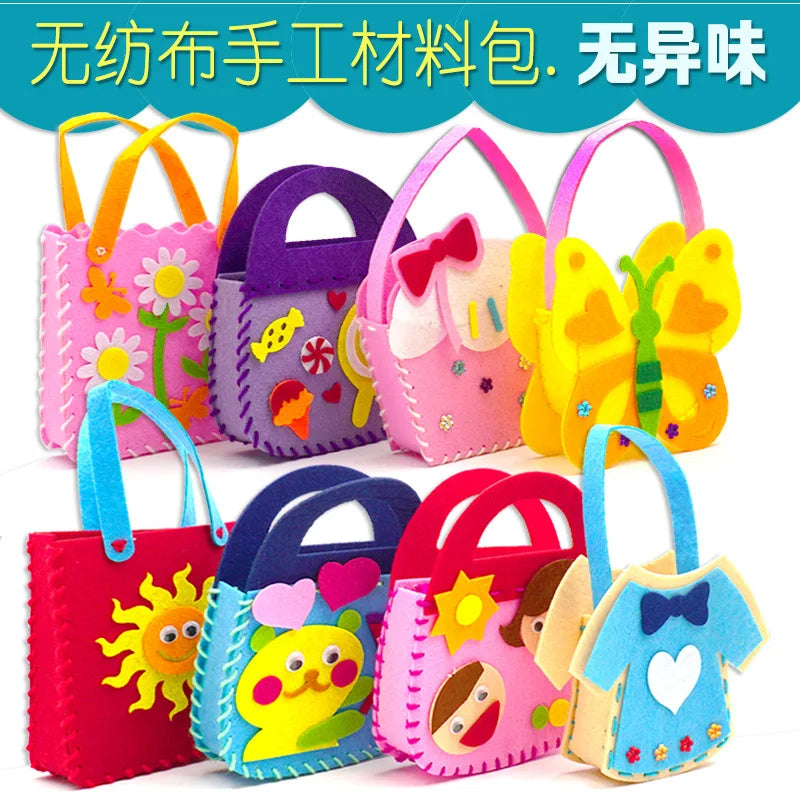 Premium DIY Bag Making Kit - Kids Sewing Craft Set, Ages 3+ (Creative Play)