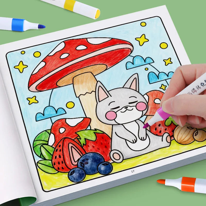 Premium Cozy Friends Coloring Book for Kids - Cute & Comfy Art Pages, Ages 6+