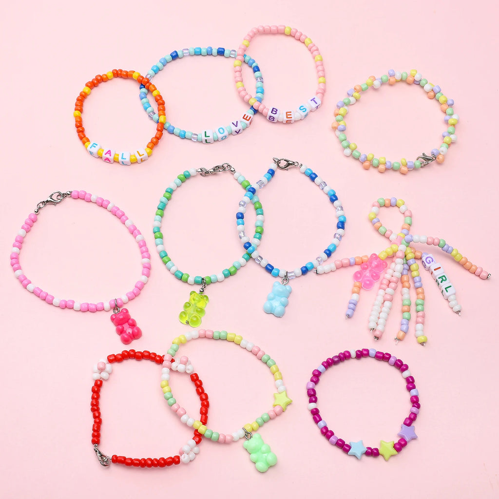 DIY Beaded Jewelry Kit | Glass Beads & Charms Set