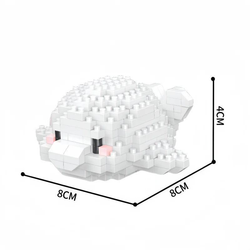 Premium KNEW BUILT Clownfish Whale Seahorse Shark Oceanic Micro Mini Building Bl