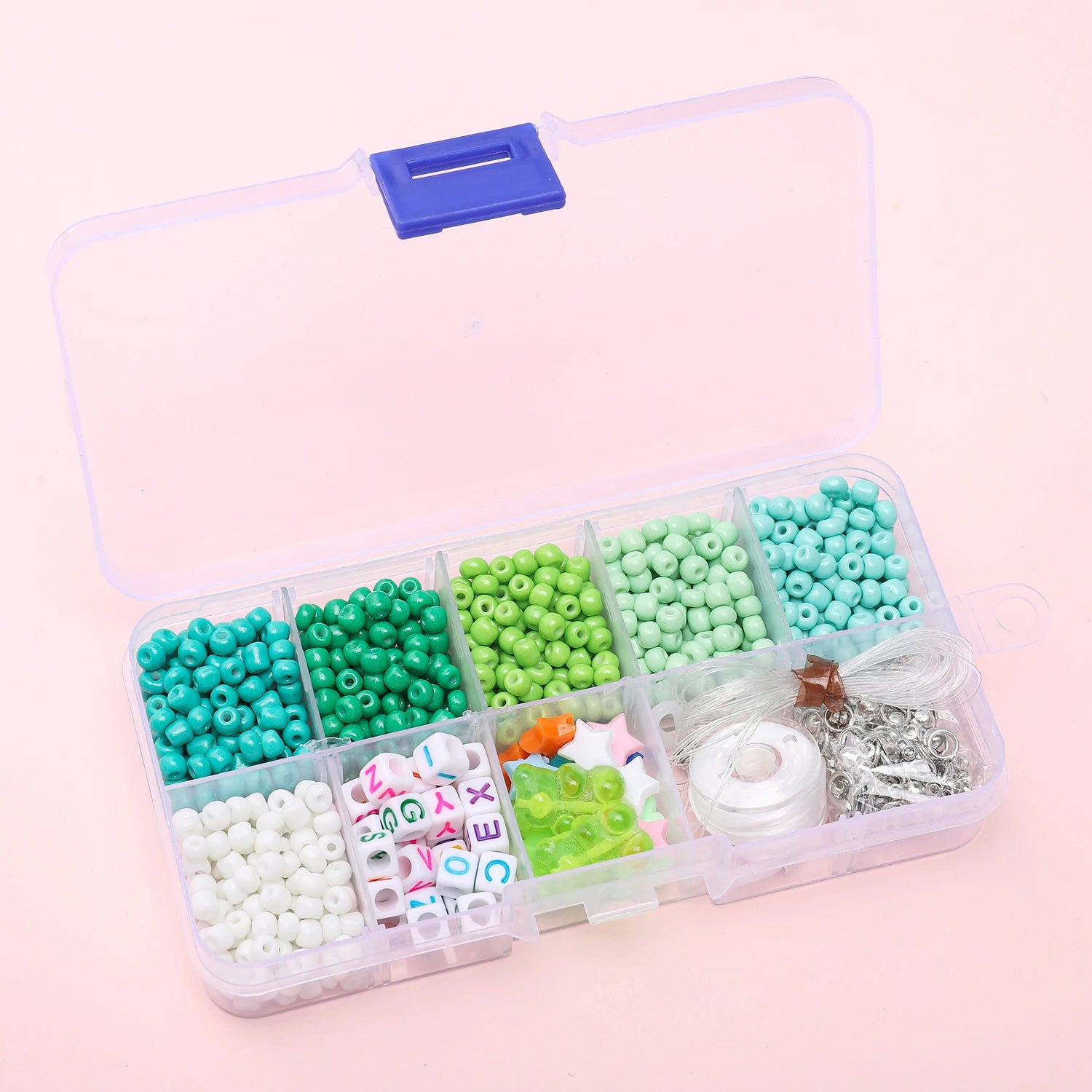 DIY Beaded Jewelry Kit | Glass Beads & Charms Set