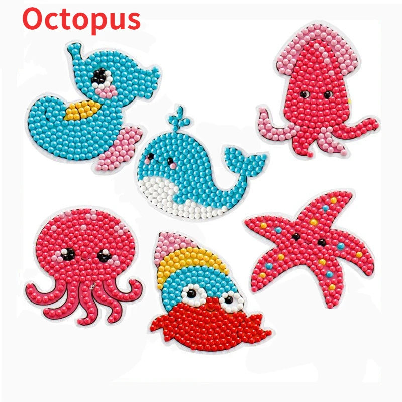 Premium Child Diamond DIY Painting Sticker Set Toys Colorful Cartoon Sticker Han