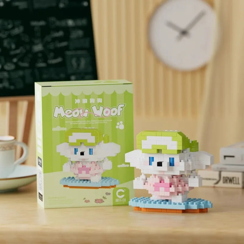 Premium New Children's Micro-particle Building Blocks, Animal Cartoon Dolls Crea