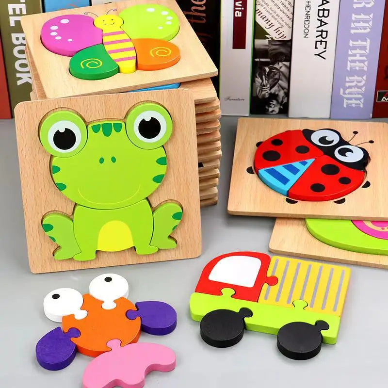 Wooden Color & Shape Matching Puzzle for Kids