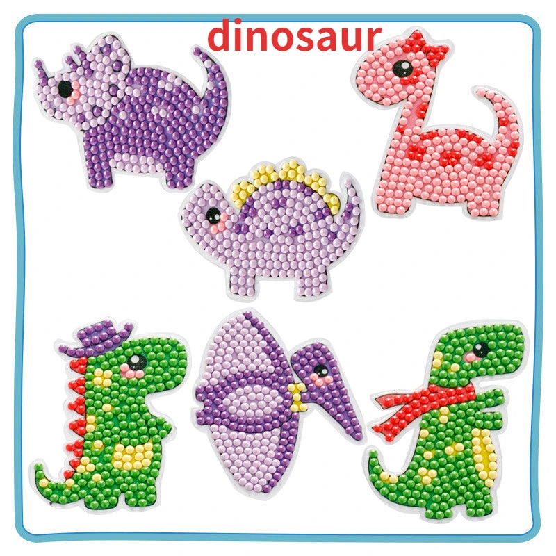Premium Child Diamond DIY Painting Sticker Set Toys Colorful Cartoon Sticker Han