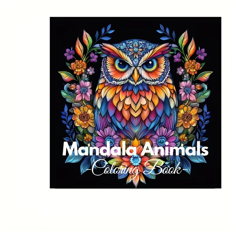 Premium Mandala Animals Coloring Book - 28 Pages for Adults (Stress Relief)