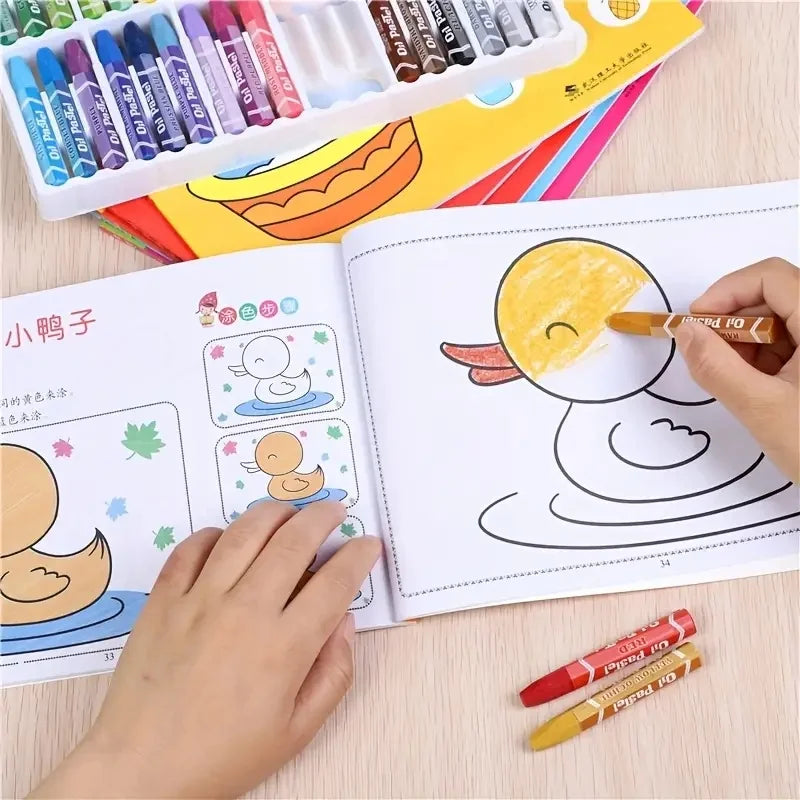 Premium Step-by-Step Painting & Coloring Book for Kids - Progressive Art Guide,