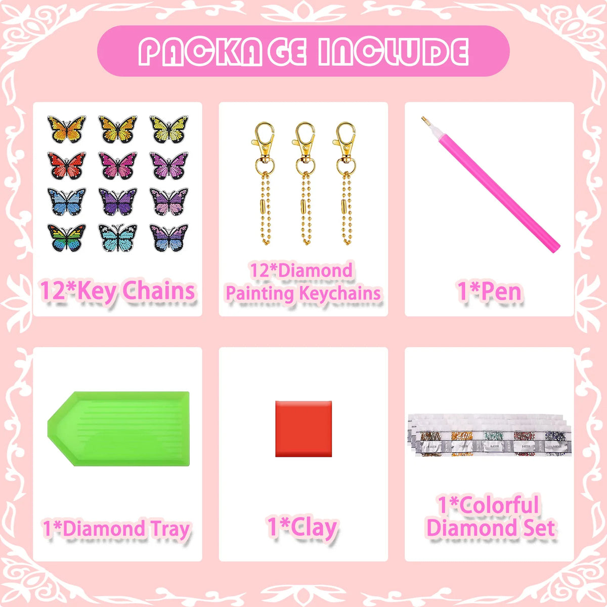 Premium Pikachu 5D Diamond Painting Keychain Kit - DIY Craft Pendant, Ages 6+