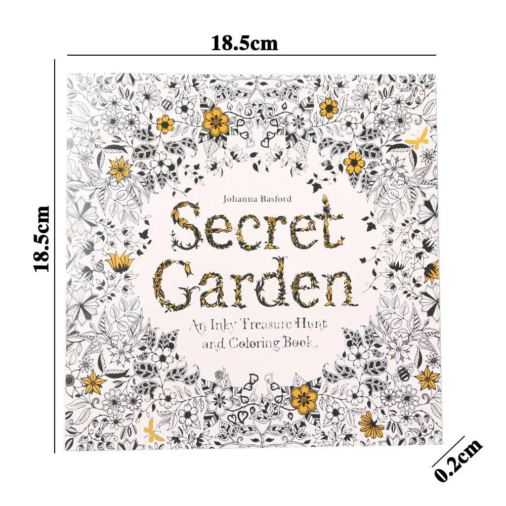 Premium 24 Pages Coloring Book for Children Adult Relieve Stress Kill Time DIY P