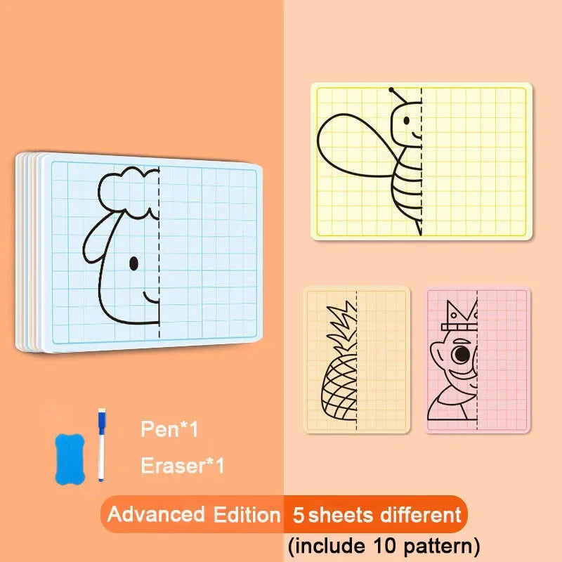 Premium Creative Lattice Symmetrical Drawing Toddler Fine Motor - Ages 3+