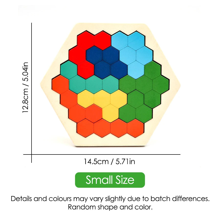 Premium 1pcs Wooden Puzzles Educational Toys For Children Kids Preschool Tangram
