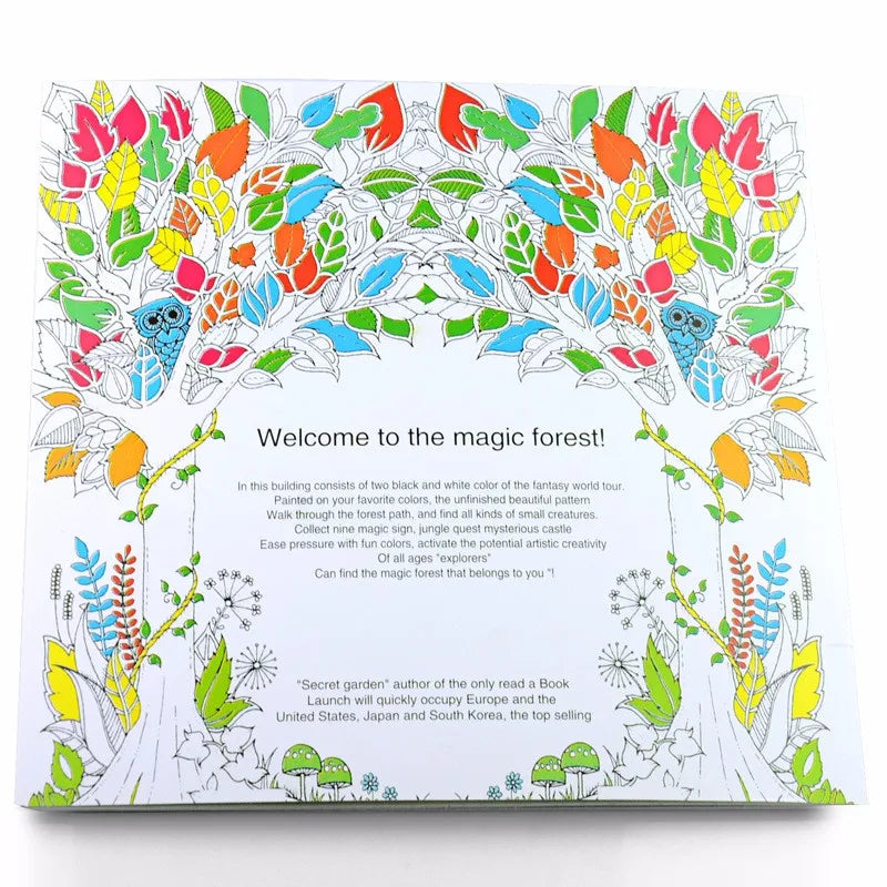 Premium 24 Pages Coloring Book for Children Adult Relieve Stress Kill Time DIY P