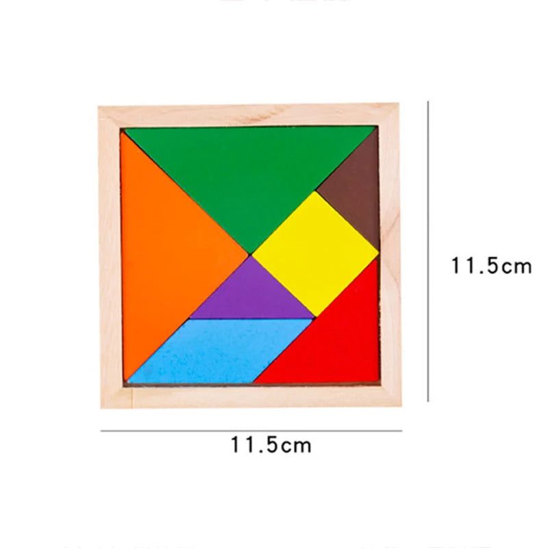 Wooden Montessori Shape Matching Puzzle Board for Kids