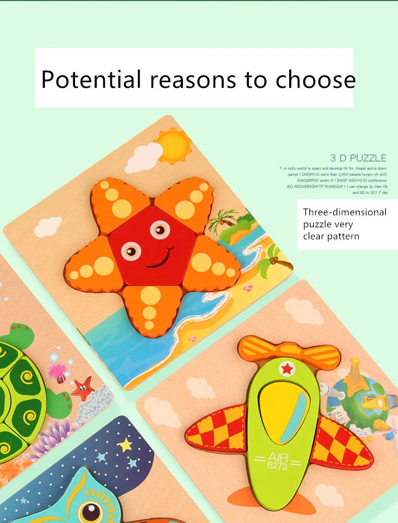 Wooden Color & Shape Matching Puzzle for Kids